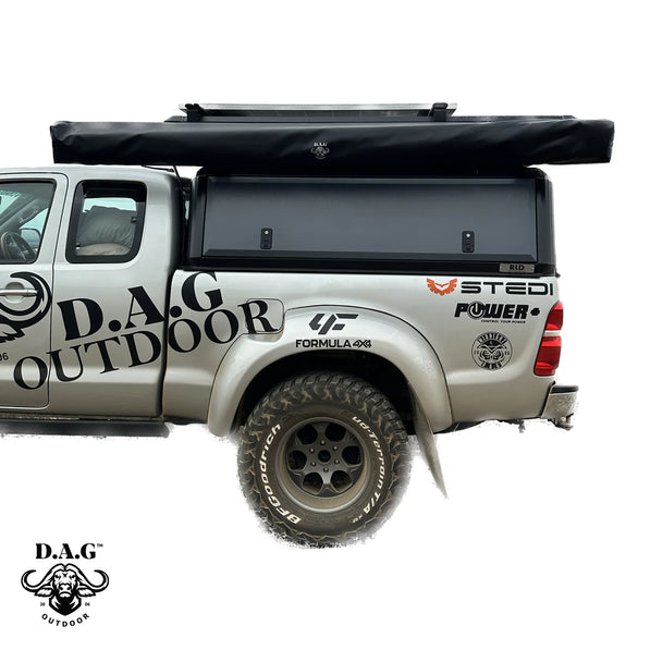 D.A.G XL 2.5M 270° Buffalo Wing Awning – Heavy Duty Vehicle Awning