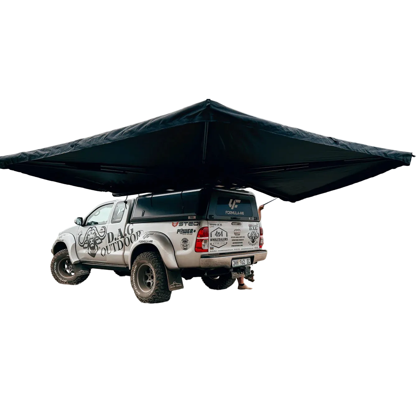 D.A.G XL 2.5M 270° Buffalo Wing Awning – Heavy Duty Vehicle Awning