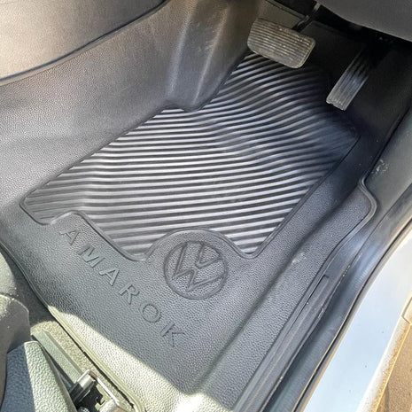 Next Gen Volkswagen Amarok Rubber Floor Mats – Heavy Duty Moulded Set