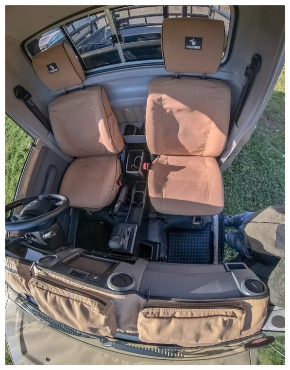 Toyota LandCruiser 79 Series Tougher Canvas Seat Covers – Single & Double Cab Heavy Duty Protection (2009+)