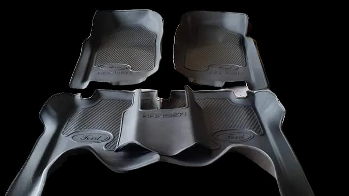 Next Gen Ford Ranger Rubber Floor Mats (2023+) – Heavy Duty Full Set