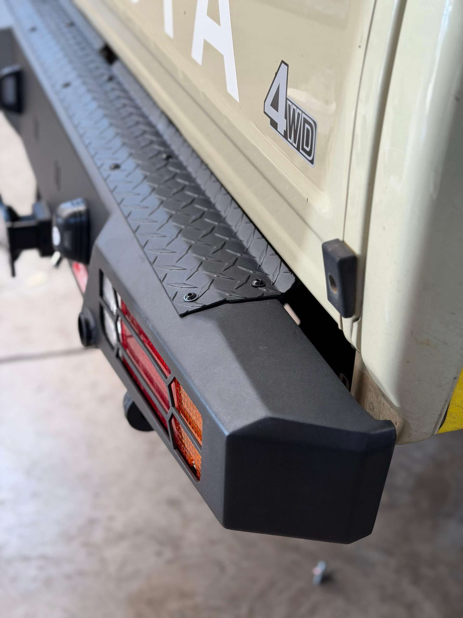 MCC Rear Replacement Steel Bumper with Towbar – Toyota Land Cruiser 70 Series Pick‑Up – 2007–Current
