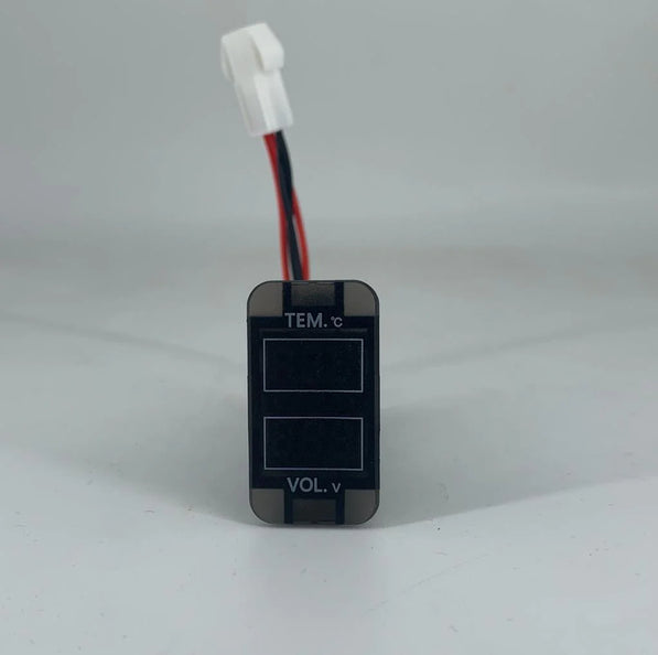 Toyota 40x20mm Voltmeter & Temperature Meter – Vigo (Pre‑2015) | Red & Blue LED