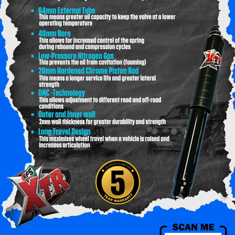 EFS Shock Absorbers Range – Enforcer, Elite, XTR, Xtreme, MRP 2.5 & MXP Suspension