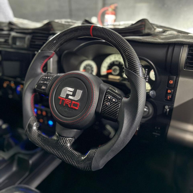 Toyota FJ Cruiser TRD Full Genuine Carbon Sport Grip Steering Wheel – Slipring Included
