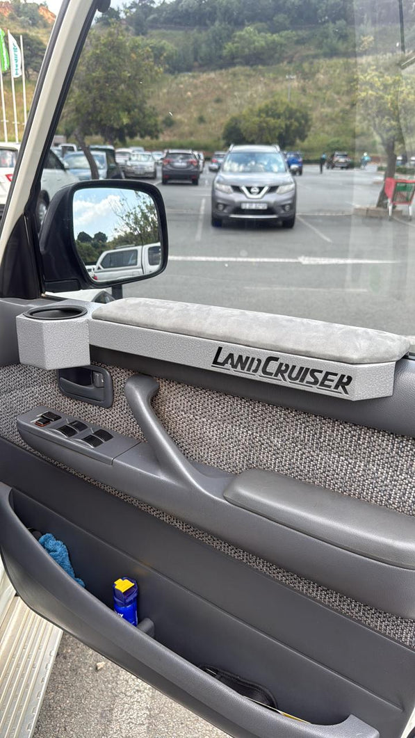 Custom Toyota Land Cruiser 79 & FJ Cruiser Armrest – Heavy‑Duty Steel with Cup Holder