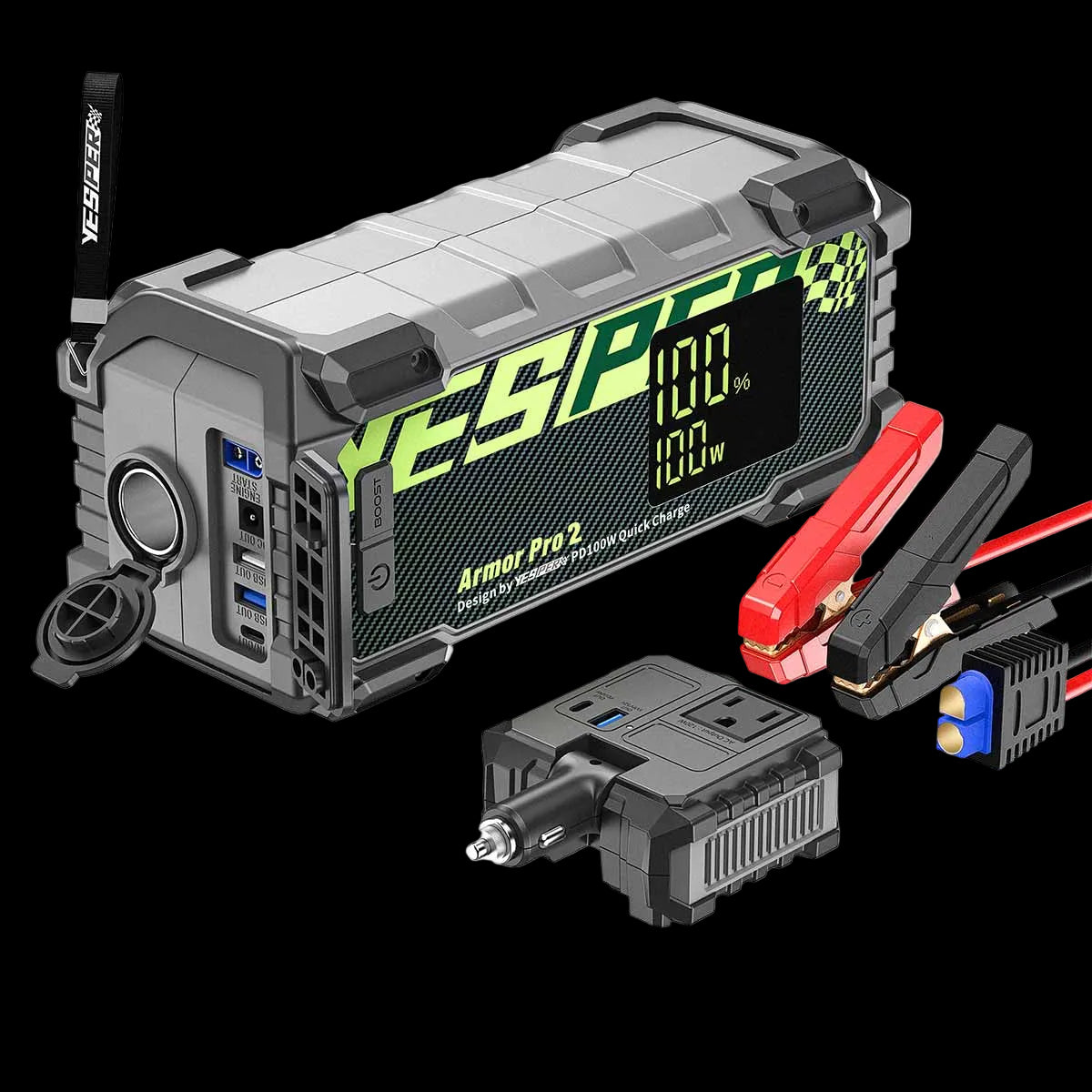 Yesper Armour Pro 3000A Jump Starter – Heavy Duty 12V Power Bank (20 000mAh)