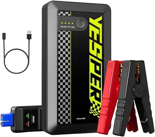 Yesper Armour Mini Jump Starter 1500A – Compact 12V Power Bank &amp; Car Battery Booster