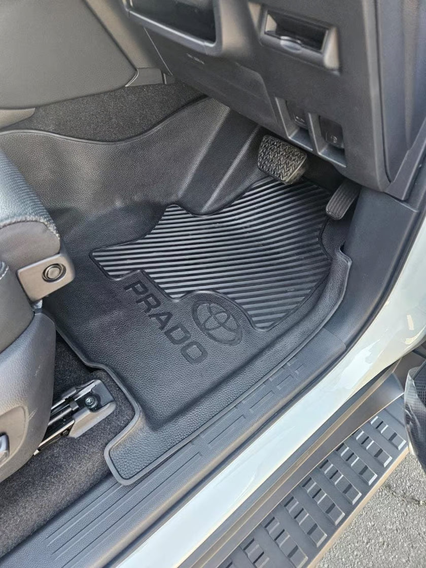 Toyota Land Cruiser Prado 250 Heavy Duty Rubber Floor Mats – Moulded Full Set