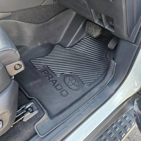 Toyota Land Cruiser Prado 250 Heavy Duty Rubber Floor Mats – Moulded Full Set