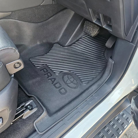 Toyota Land Cruiser Prado 250 Heavy Duty Rubber Floor Mats – Moulded Full Set