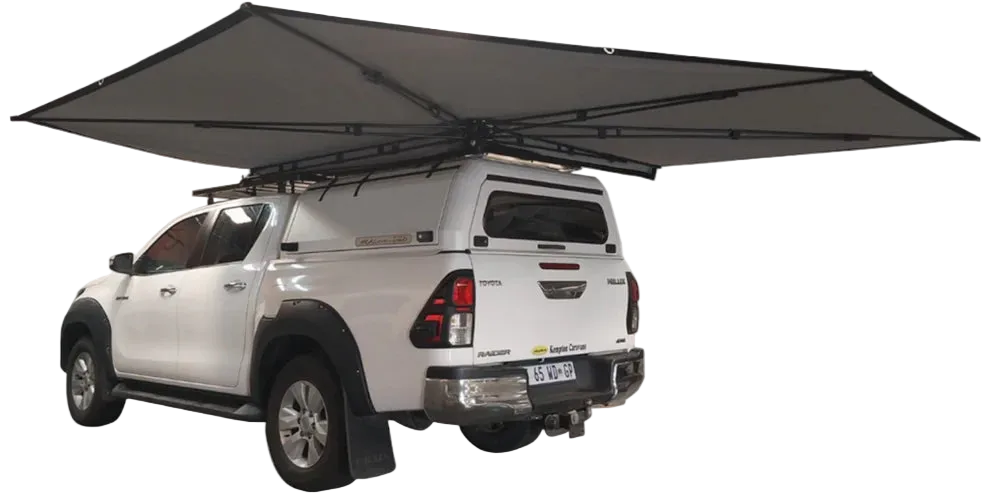 ABTQ 270° Free Standing Awning – 2.2m | 304 Stainless Frame (18–19kg)