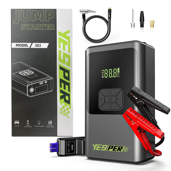 Yesper Almighty M2 Pro Jump Starter – 1500A Power Bank with Air Compressor (150 PSI)