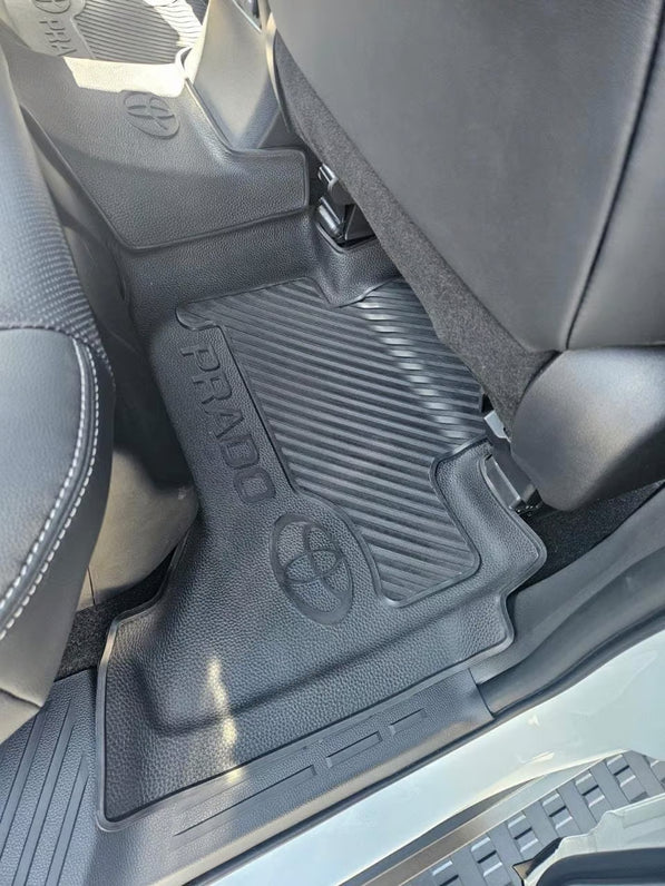 Toyota Land Cruiser Prado 250 Heavy Duty Rubber Floor Mats – Moulded Full Set