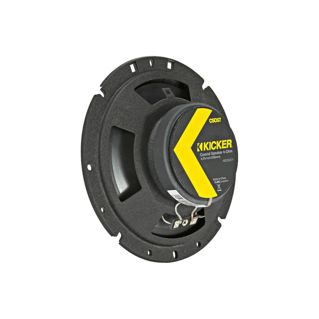 Kicker 46CSC674 6.75” CS Series 2-Way Coaxial Speakers (Pair)