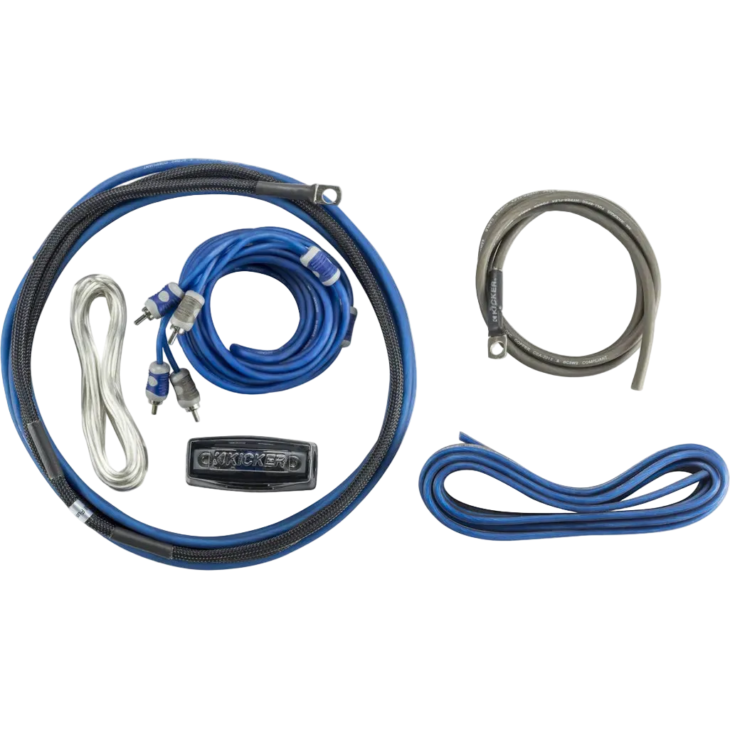 Kicker 46CK8 8AWG Amplifier Wiring Kit – 60A Fuse (Complete Amp Kit)