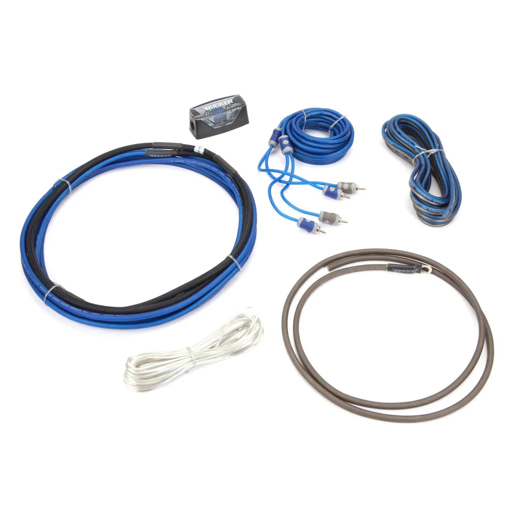 Kicker 46CK8 8AWG Amplifier Wiring Kit – 60A Fuse (Complete Amp Kit)