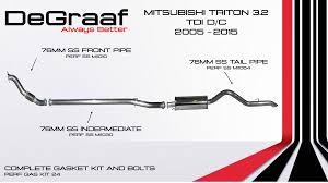 DeGraaf Performance Exhaust – Mitsubishi Triton 2.4 & 3.2