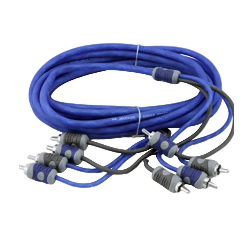 Kicker 46KI44 4-Channel RCA Interconnect Cable – 4m (13ft)