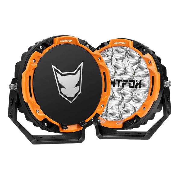 Lightfox 7inch LED Driving Light DRL 1Lux@5,512ft/1,680m IP68 13,600 Lumens