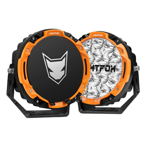 Lightfox 7inch LED Driving Light DRL 1Lux@5,512ft/1,680m IP68 13,600 Lumens