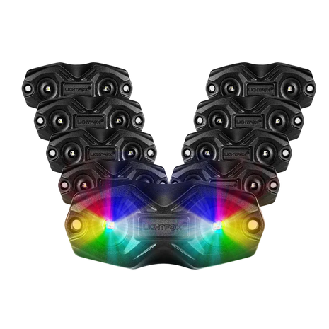 Lightfox RGBW LED Rock Lights – Bluetooth App Controlled (8-Pack)