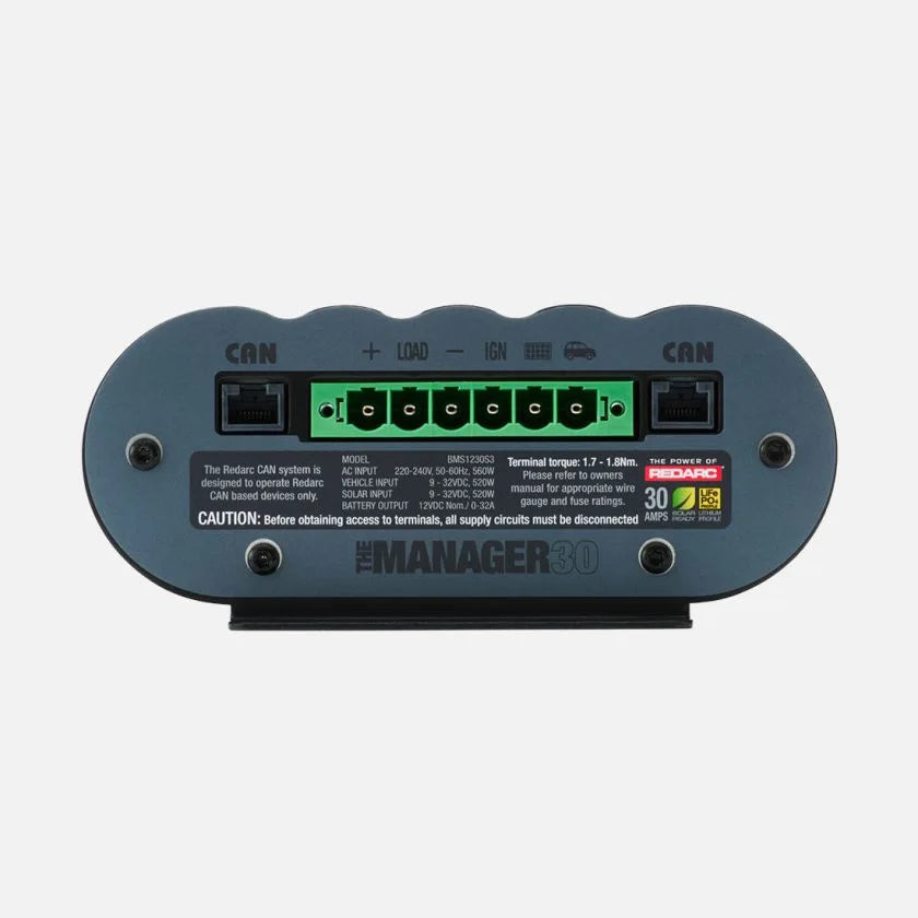 REDARC Manager30 Battery Management System with RedVision Display | Complete 12V Power System