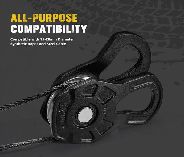 Bunker Indust 10 Ton Snatch Block – Heavy Duty Recovery Pulley