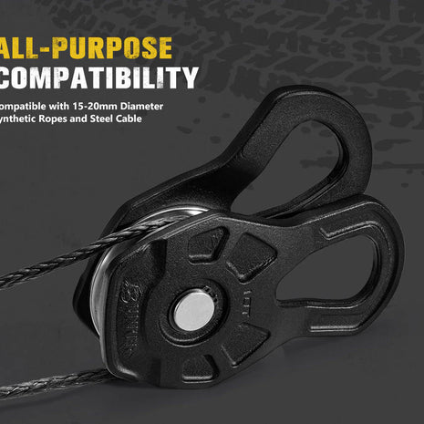 Bunker Indust 10 Ton Snatch Block – Heavy Duty Recovery Pulley