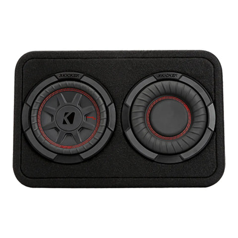 Kicker 48TCWRT672 6.75” Compact Sealed Subwoofer Enclosure (2-Ohm)