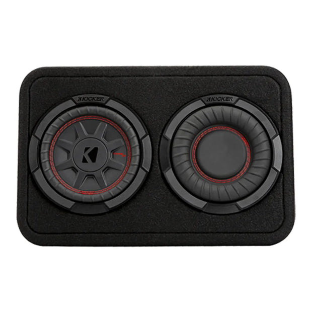 Kicker 48TCWRT672 6.75” Compact Sealed Subwoofer Enclosure (2-Ohm)