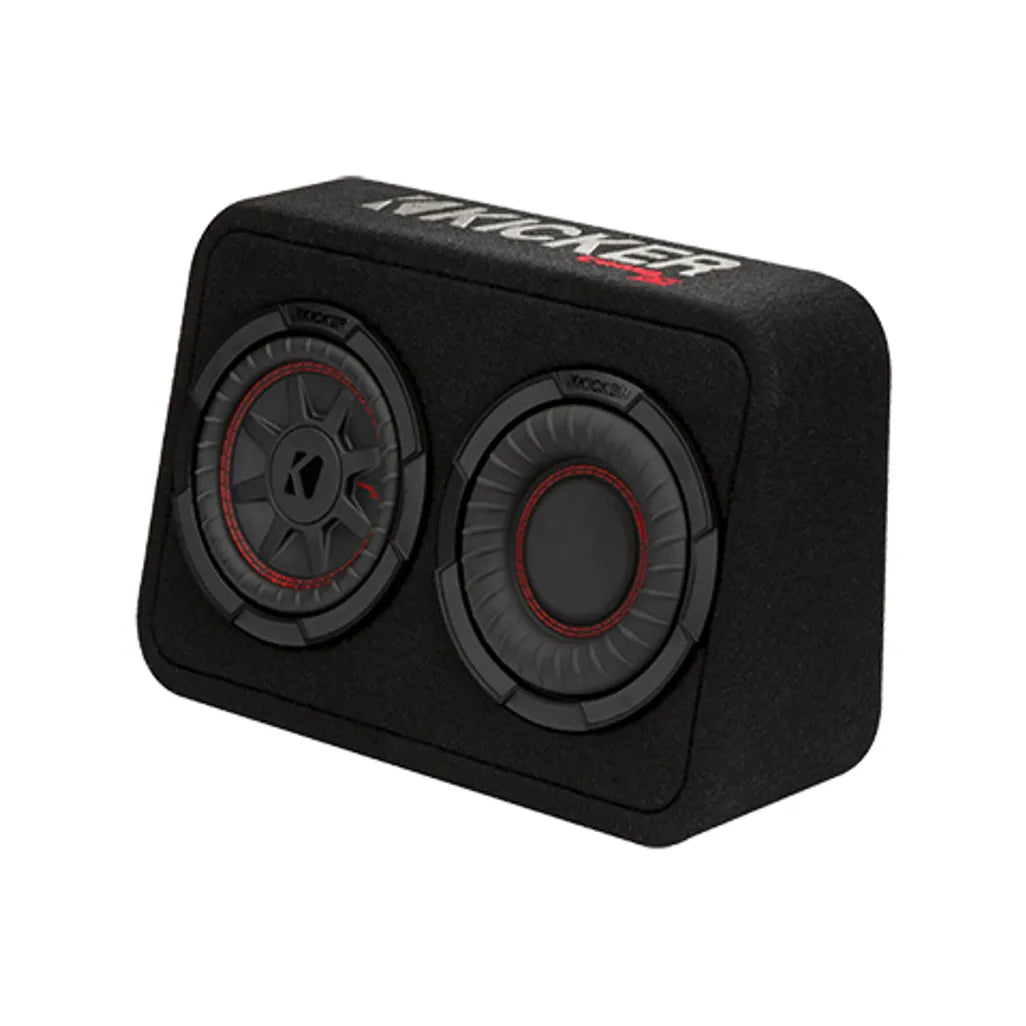 Kicker 48TCWRT672 6.75” Compact Sealed Subwoofer Enclosure (2-Ohm)