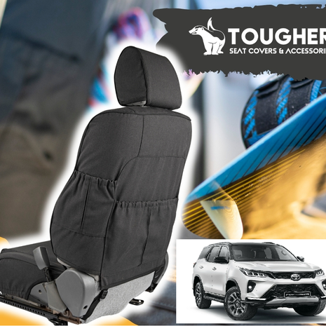 Toyota Fortuner GD6 Seat Covers (2016+) – Tougher Waterproof Polycotton Canvas Interior Protection