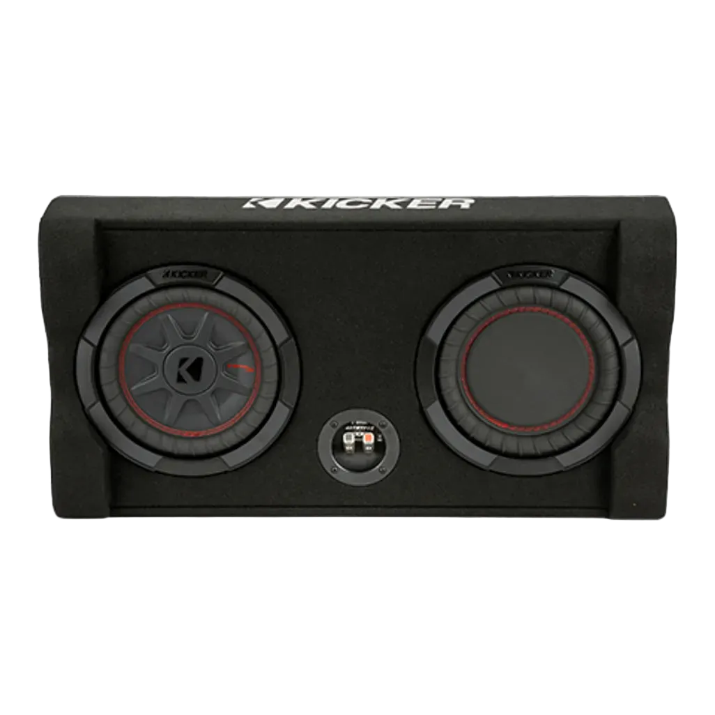 Kicker 48TRTP82 8” Down-Firing Loaded Subwoofer Enclosure (2-Ohm Bass System)