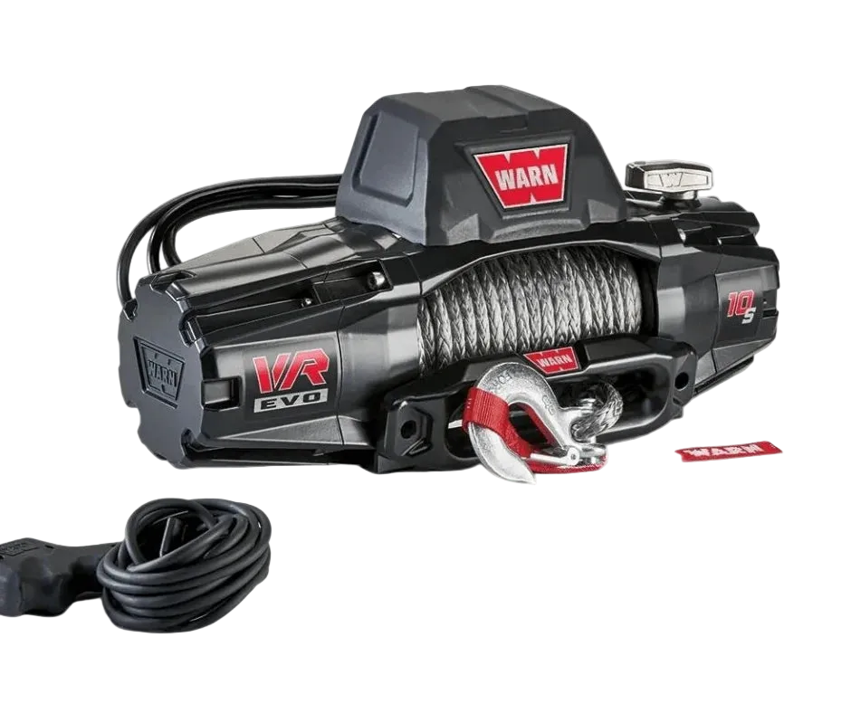WARN VR EVO 10-S 10,000lb Synthetic Rope Winch | High-Performance Recovery System