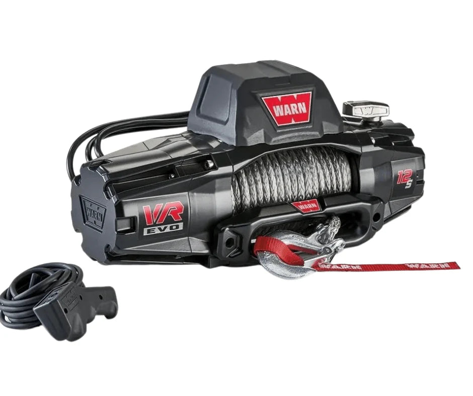 WARN VR EVO 12-S 12,000lb Synthetic Rope Winch | Heavy-Duty Recovery System