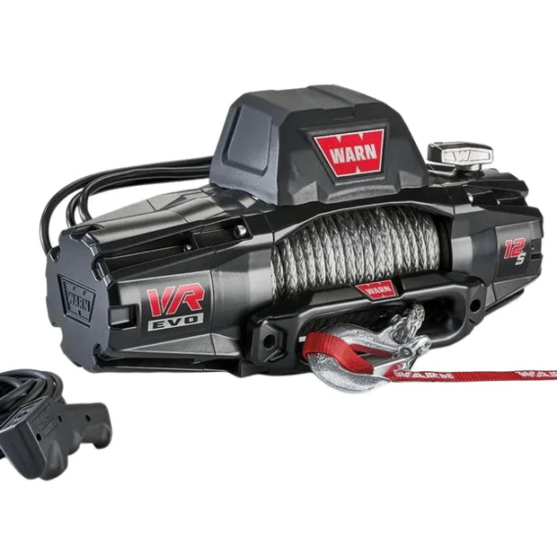WARN VR EVO 12-S 12,000lb Synthetic Rope Winch | Heavy-Duty Recovery System