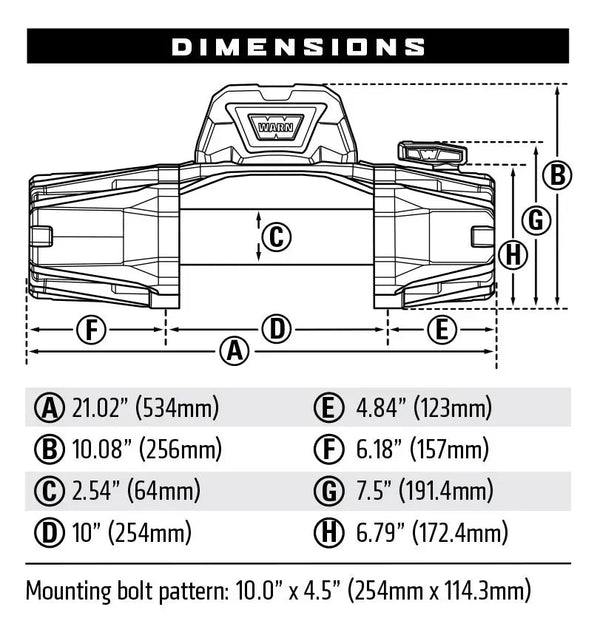 WARN VR EVO 8-S 8000lb Synthetic Rope Winch | Premium Vehicle Recovery System