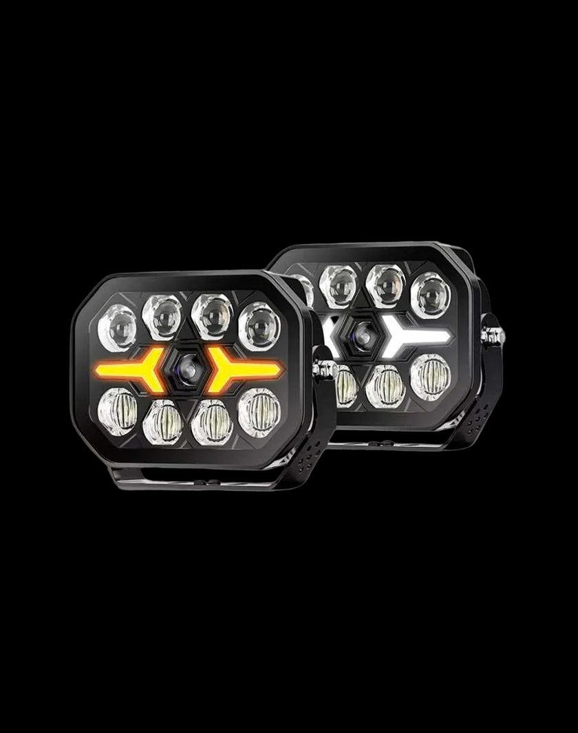 Night Seeker 7” LED Spotlights | 210W High-Performance Driving Lights with DRL